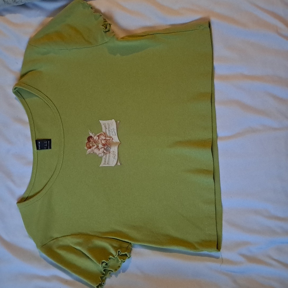 Angel print Crop Top